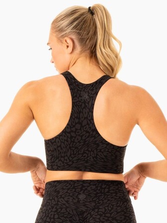 Топ Rotation Sports Bra - Black Leopard