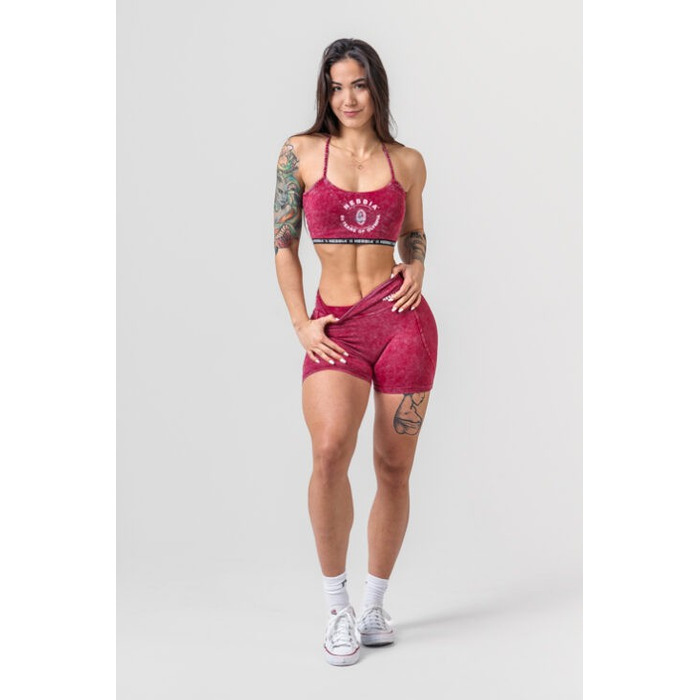 Шорти Nebbia Washed High Waisted Leggings Shorts HERITAGE Red 780