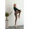 Легінси Nebbia Organic Cotton Ribbed High-Waist Leggings 405 Brown
