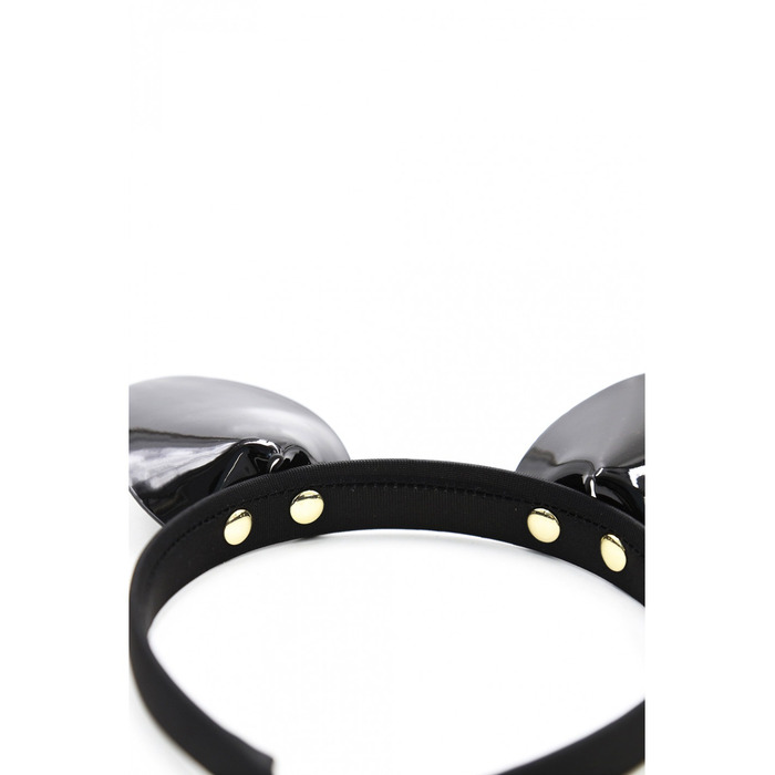 Ушки кошки глянцевые, черные