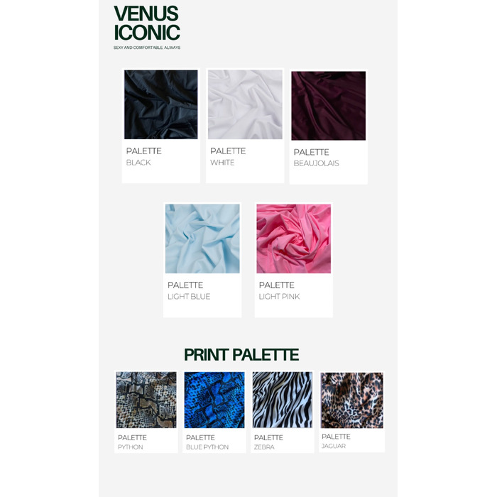 Комплект Venus Iconic Pearl: Еластичний біфлекс для танців та сцени