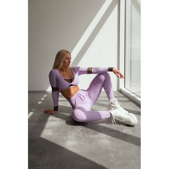 ТОП LILAC TOP WITH DETAILS IN FISHNET