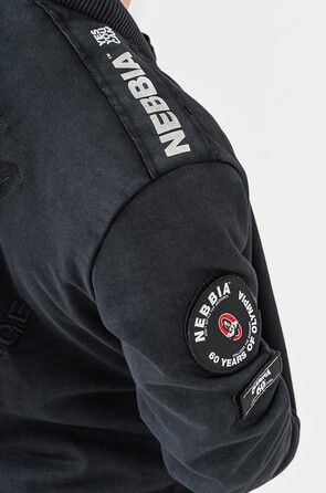 Бомбер Nebbia Washed Men's Bomber Jacket LEGEND Black 794