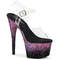 Босоножки Pleaser Adore-708SS *7 дюймов, каблук, 2 3/4 дюйма, ремешок на щиколотке, прозрачный/фиолетовый