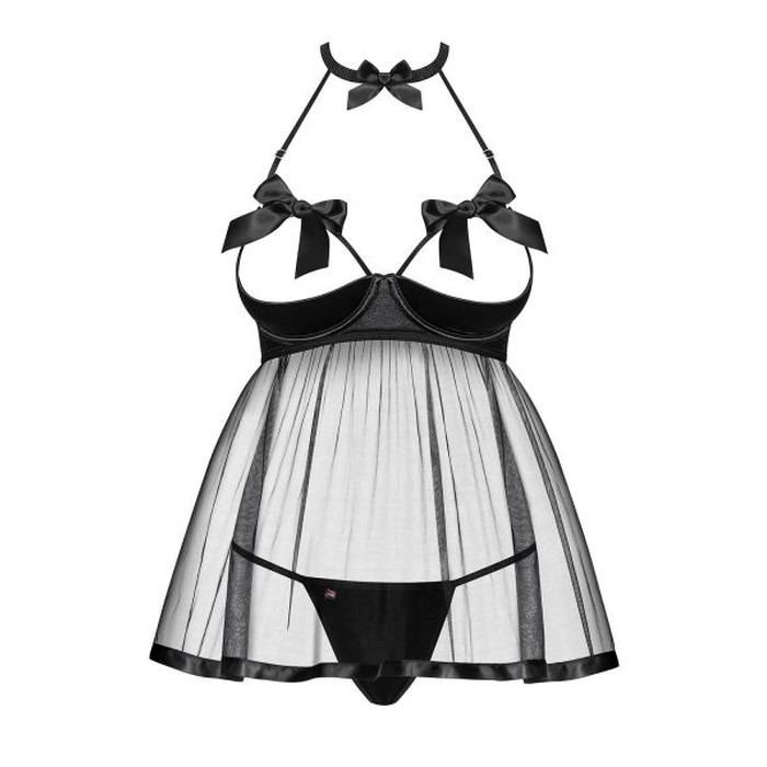 Бебідол Obsessive Delishya babydoll black S / M