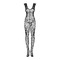Бодистокинг в сетку с открытым доступом Obsessive F241 черный, S/M/L