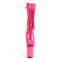 Ботинки Pleaser Flamingo-1051, каблук 8 дюймов, 4-дюймовый PF, открытый носок, шнуровка, до середины голени, молния сбоку, розовые