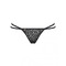Трусики стрінги з ланцюжками Obsessive Pantheria thong black L/XL