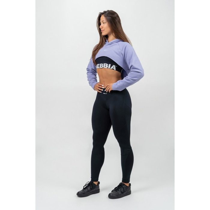 Худі Nebbia Designer Cropped Hoodie Gym Time Light Purple 259
