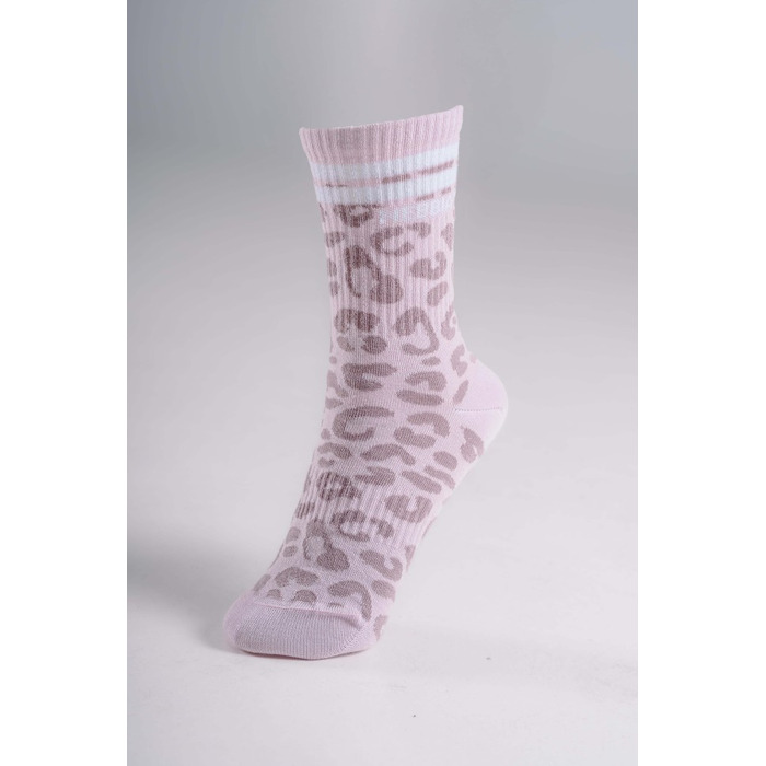 Шкарпетки Nebbia Leopard Crew Socks PRIMAL Pink Leopard 106