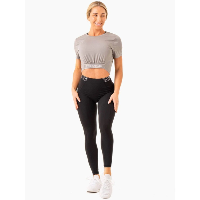 Топ Level Up Cropped T-Shirt - Steel Grey