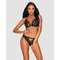 Комплект із відкритими сосками Obsessive Millagro 2-pcs set black S/M