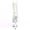 Ботинки Pleaser Adore-1021C *7 дюймов, каблук PF, 2 3/4 дюйма, открытый носок, шнуровка спереди, прозрачные
