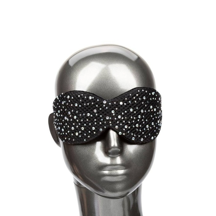 Маска із закритими очима зі стразами CalExotics чорна