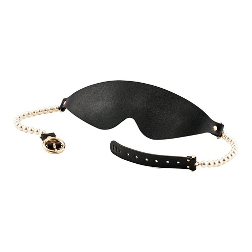 Маска BDSM Boudoir Pearl Blindfold Guilty Pleasure, чорно-золота