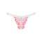 Трусики мереживні стрінги Obsessive Bloomys thong S/M