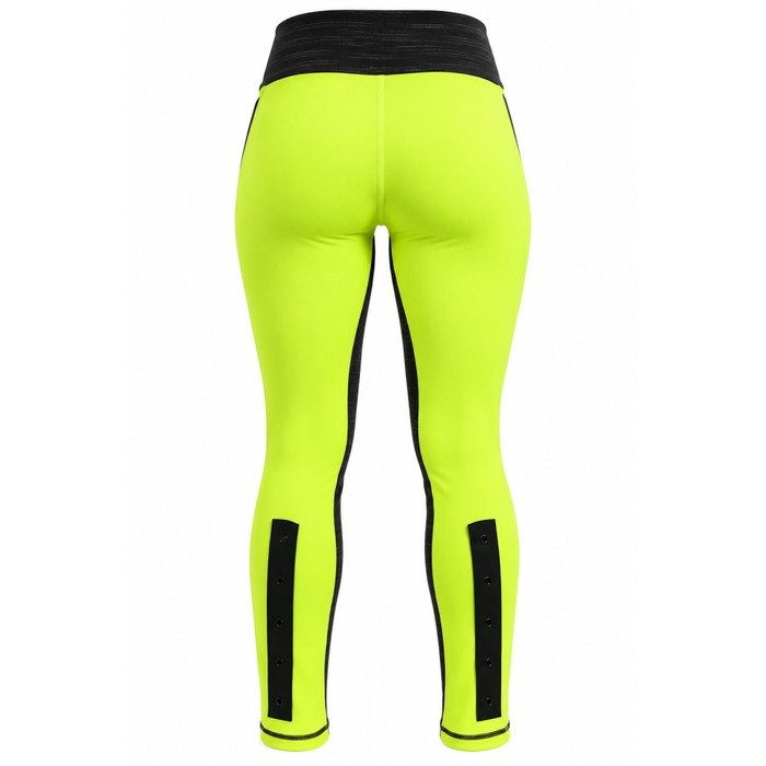 Жіночі спортивні легінси Babalu Black-Green з високою посадкою для фітнесу та йоги