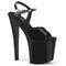 Босоніжки Pleaser Enchant-709 на підборах 8 дюймів, босоніжки з ремінцем на щиколотці 3 3/4 дюйма, чорні
