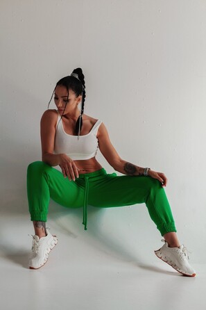 Топ спортивный Fitzona Victory белый эластичный