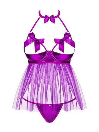 Бебідолл Obsessive Delishya babydoll purple L / XL