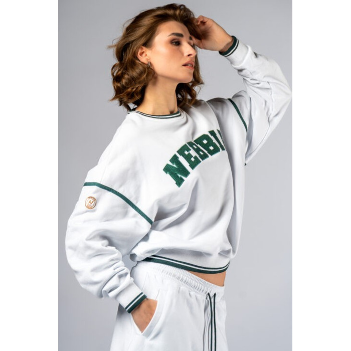 Толстовка жіноча Nebbia Lounge Sweatshirt CLUB D’OR White 642