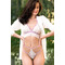 Эротичный комплект кружевной Obsessive Lilyanne 2-pcs set white S/M