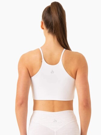 Топ Transform Reversible Sports Crop - White Zebra