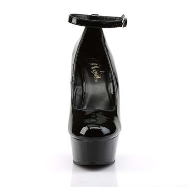 Туфли-лодочки Delight-686 с каблуком 6 дюймов и ремешком на щиколотке, черные
