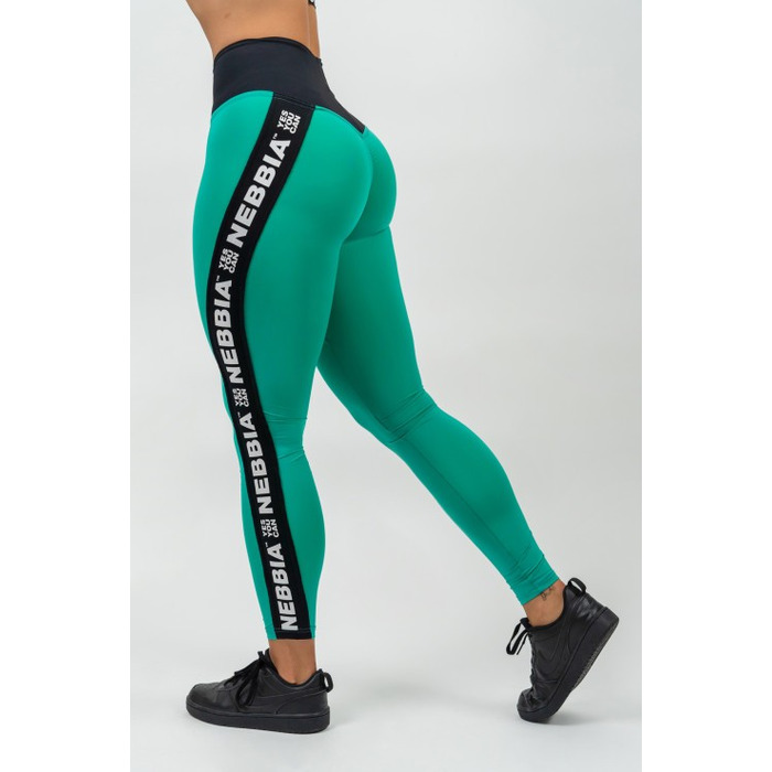 Легінси Nebbia High Waisted Side Stripe Leggings Iconic Green 209