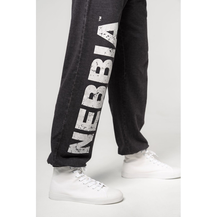 Штани Nebbia Washed-off Gym Sweatpants Baggy Style GYM BRO Black 373