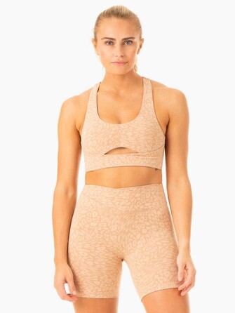 Топ Rotation Sports Bra - Sandstone Leopard