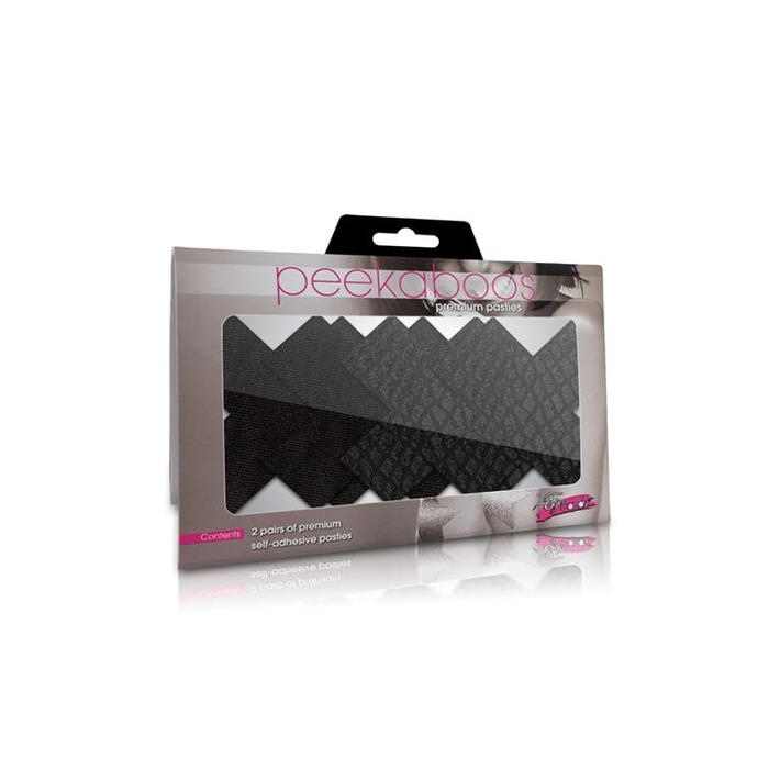 Набор пестисов в виде крестиков Peekaboo Classic черные