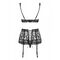 Комплект з поясом для панчіх Obsessive 856-SEG-1 3 pcs set S/M