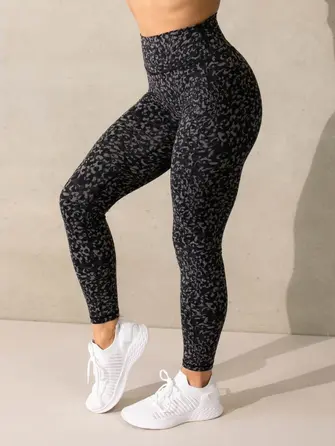 Леггинсы Ryderwear Empower High Waisted Leggings - Black Leopard