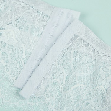 Сексуальные стрейч-трусики Star Night с поясом для чулков, белый