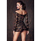 Мереживна міні сукня Bielizna-Lynette black chemise S (halka&string)