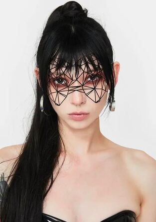 Вінілова маска на наклейках Bijoux Indiscrets