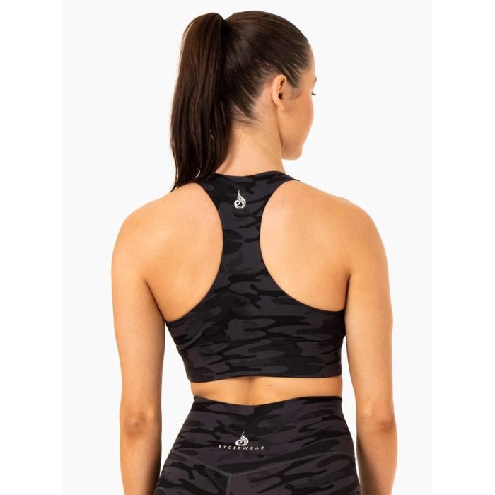 Топ Base Racer Back Sports Bra - Black Camo