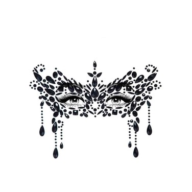 Маскарадна наклейка з коштовностями Leg Avenue Masquerade face jewels sticker O/S