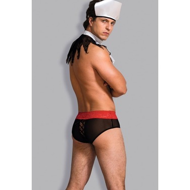 Костюм чоловічий 3 предмети L/XL чорний + білий Sunspice