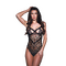 Кружевное боди SEXY STRAPPY LACE TEDDY BLACK, S/M