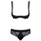 Комплект Obsessive MIAMOR SET черная открыт,грудь L/XL
