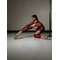 FRAME LEGGINS Burgundy mesh_ сітка бордо