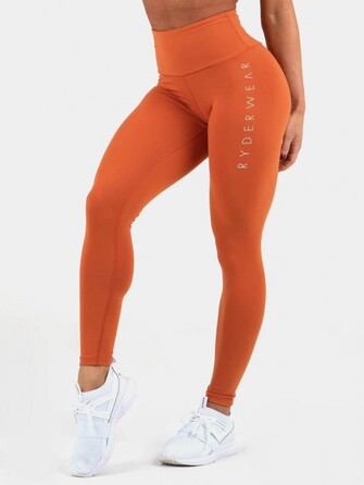 Женские лосины для фитнеса бодибилдинга Ryderwear Instinct Scrunch Bum Rust