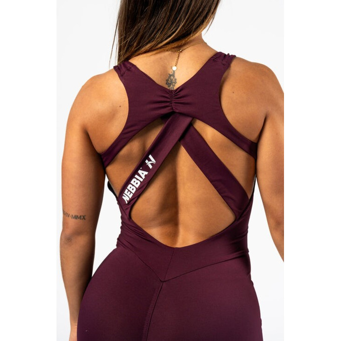 Комбінезон Nebbia Body-Enhancing Workout Jumpsuit STRONG BEAUTY Dark Red 427