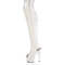Сапоги Pleaser Adore-3019, каблук 7 дюймов, ботфорты с открытым носком и пяткой 2 3/4 дюйма, молния сбоку, белая искусственная кожа/белый матовый