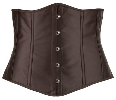 Корсет з відкритим бюстом Cottelli Collection Underbust Corset зі шнурівкою, чорний, XL