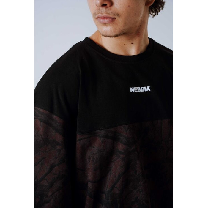 Футболка Nebbia Oversized Tee POWER Dark Brown Camo 898