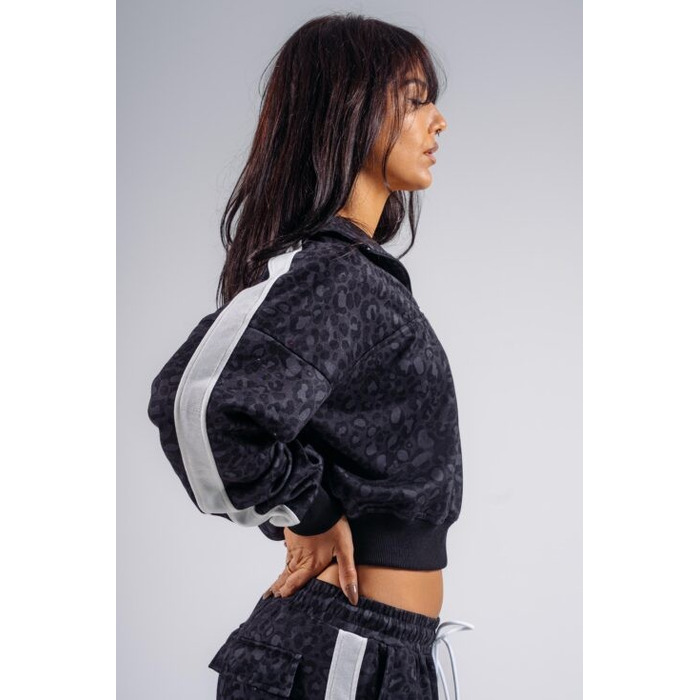 Кофта Nebbia Half-Zip Leopard Sweatshirt PRIMAL Black Leopard 866