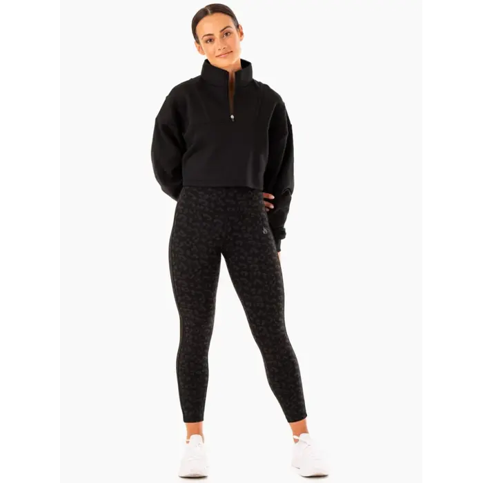 Леггинсы Ryderwear Evolution High Waisted Scrunch Leggings - Black Leopard